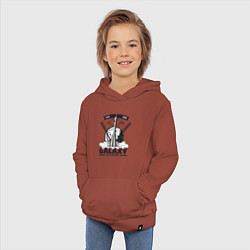 Толстовка детская хлопковая Галактическое исследование 2000, цвет: кирпичный — фото 2