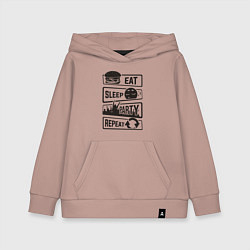 Детская толстовка-худи Есть спать вечеринка