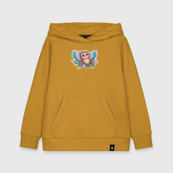 Детская толстовка-худи Маленький ленивец