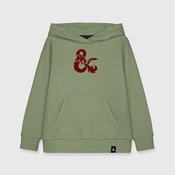 Детская толстовка-худи Подземелья и драконы лого