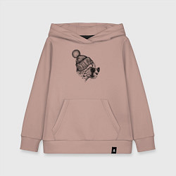 Детская толстовка-худи Гепард в шапке