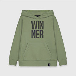 Толстовка детская хлопковая Winner, цвет: авокадо