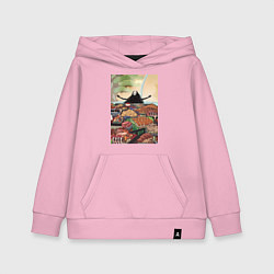 Толстовка детская хлопковая Унесённые призраками Безликий Каонаси, цвет: светло-розовый