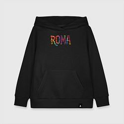 Толстовка детская хлопковая Roma yarn art, цвет: черный