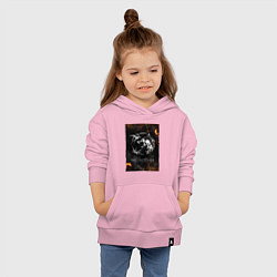 Толстовка детская хлопковая The Witcher - Logo, цвет: светло-розовый — фото 2