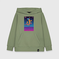 Детская толстовка-худи Синтвейв тетрис