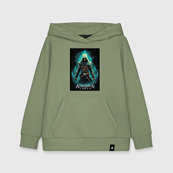 Толстовка детская хлопковая Assassins creed изумрудный туман, цвет: авокадо