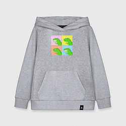 Детская толстовка-худи Дракончики в стиле поп-арт комикса