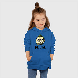 Толстовка детская хлопковая Pudge Face, цвет: синий — фото 2