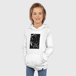 Толстовка детская хлопковая Космос формулы, цвет: белый — фото 2