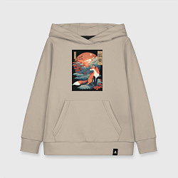 Детская толстовка-худи Лиса в японском стиле