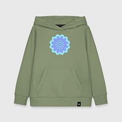 Детская толстовка-худи Сиреневая мандала цветок