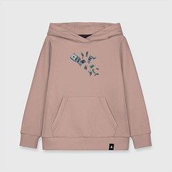 Детская толстовка-худи Я люблю деньги