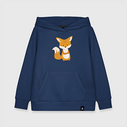 Детская толстовка-худи Недовольный лисёнок