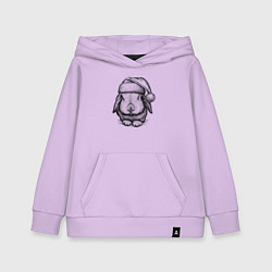 Детская толстовка-худи Новогодний зайченок