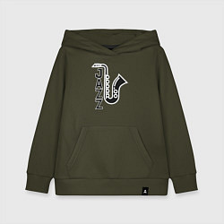 Детская толстовка-худи Jazzy sax