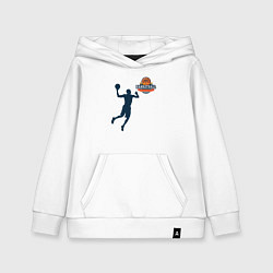 Детская толстовка-худи Игрок в баскетбол basketball