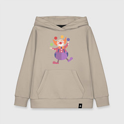 Детская толстовка-худи Клоун-жонглер