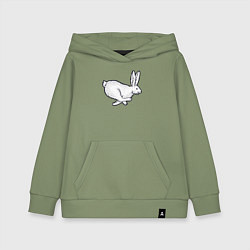 Детская толстовка-худи Бегущий кролик