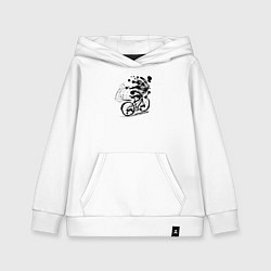 Детская толстовка-худи Велосипедная клякса