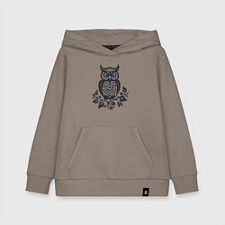 Детская толстовка-худи Силуэт совы