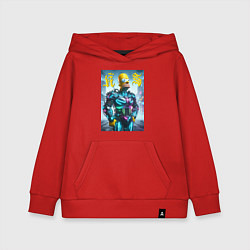 Детская толстовка-худи Homer Simpson - neon glow ai art