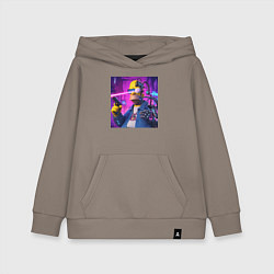 Детская толстовка-худи Кибер Гомер Симпсон - нейросеть фантазия