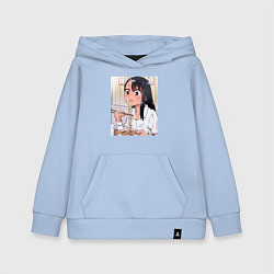 Толстовка детская хлопковая Не издевайся, Нагаторо Хаясэ, цвет: мягкое небо