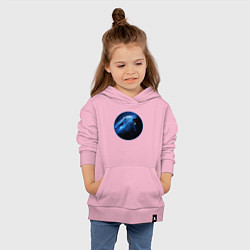 Толстовка детская хлопковая Тардис в космическом пространстве, цвет: светло-розовый — фото 2