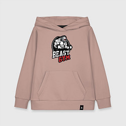 Детская толстовка-худи Лучший тренажерного зала - лев