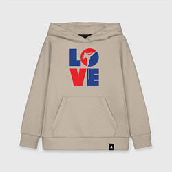 Детская толстовка-худи Я люблю тхэквондо