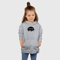 Толстовка детская хлопковая Night Santa Claus, цвет: меланж — фото 2