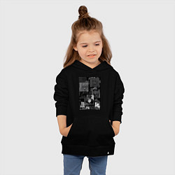 Толстовка детская хлопковая Эта фарфоровая кукла влюбилась, цвет: черный — фото 2