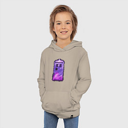 Толстовка детская хлопковая Violet tardis, цвет: миндальный — фото 2