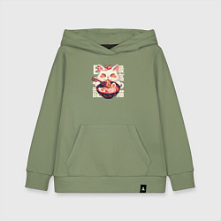 Детская толстовка-худи Ramen and cat japan style