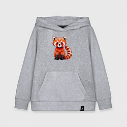 Детская толстовка-худи Красная панда с роскошным хвостом