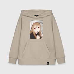 Детская толстовка-худи Волчица и пряности Холо монашка