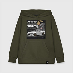 Детская толстовка-худи Nissan Skyline годзила