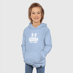 Толстовка детская хлопковая Goro cuddly carnage logo, цвет: мягкое небо — фото 2