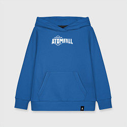 Толстовка детская хлопковая Atomfall logo, цвет: синий