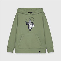 Детская толстовка-худи Таракан гитарист