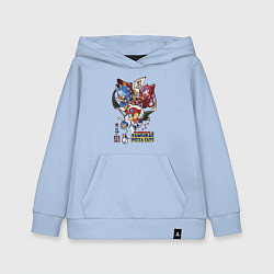 Детская толстовка-худи Samurai pizza cats
