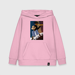 Детская толстовка-худи Музыкант джаз