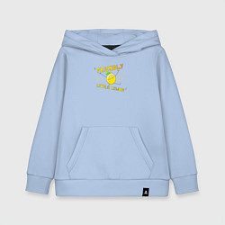 Толстовка детская хлопковая Friendly little lemon, цвет: мягкое небо