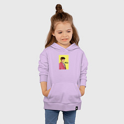 Толстовка детская хлопковая J-hope Butter, цвет: лаванда — фото 2