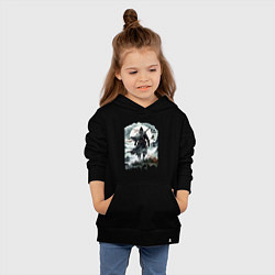 Толстовка детская хлопковая Призрак Цусимы - Японский самурай, цвет: черный — фото 2