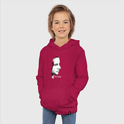 Толстовка детская хлопковая Dave Gahan from depeche mode face, цвет: маджента — фото 2