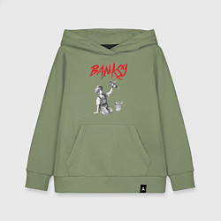 Детская толстовка-худи Стрит арт граффити Бэнкси - мальчик