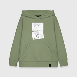 Детская толстовка-худи Эмоции Сатору Годжо - Магическая битва