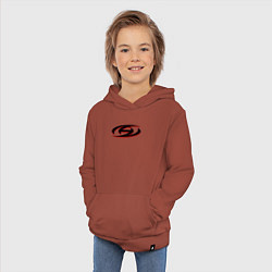 Толстовка детская хлопковая Logo Ateez, цвет: кирпичный — фото 2